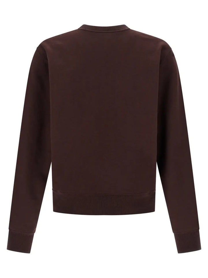 Saint Laurent Bordeaux Cotton Sweatshirt