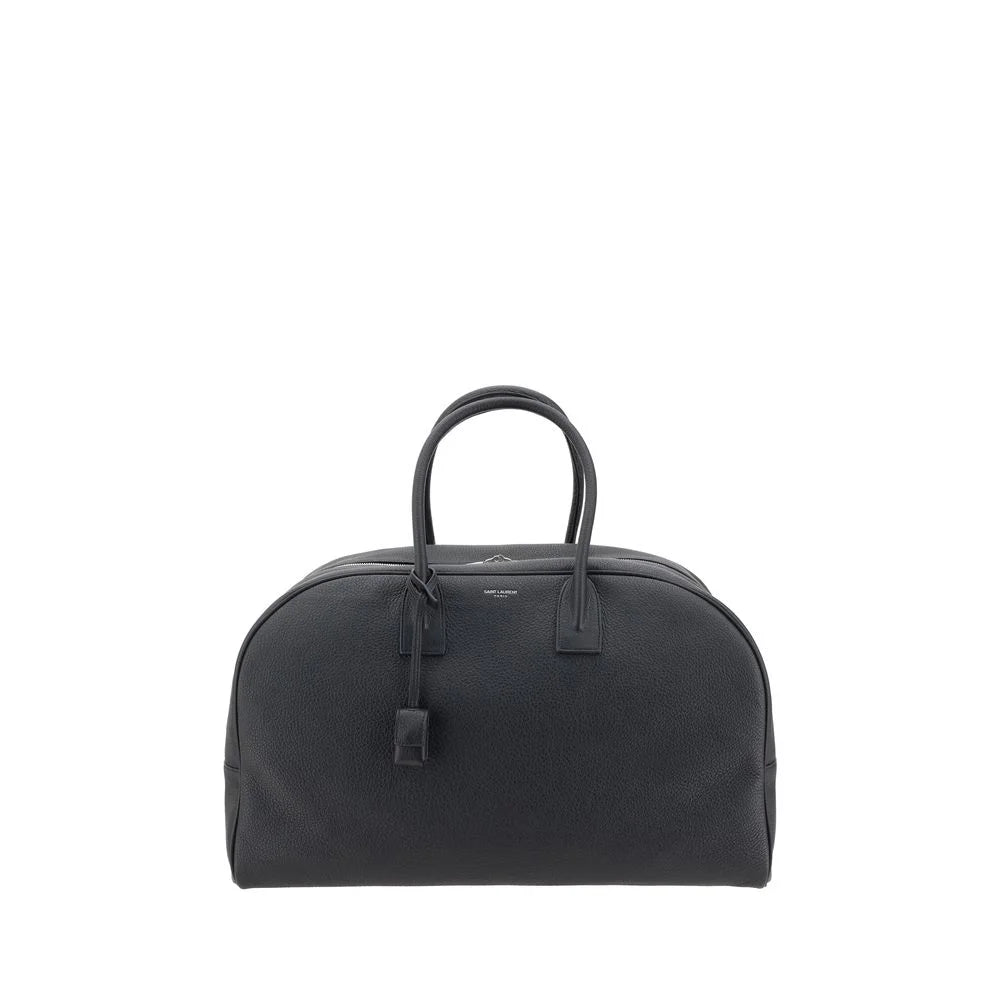 Saint Laurent Bowling Travel Bag Elegant Grained Leather Accessory