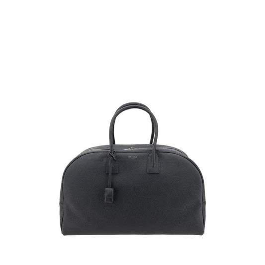Saint Laurent Bowling Travel Bag Elegant Grained Leather Accessory