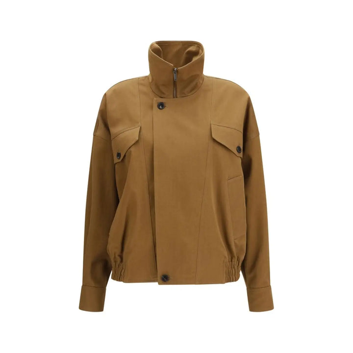 Saint Laurent Brown Cotton Bomber