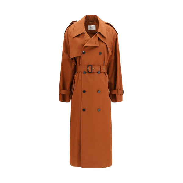 Saint Laurent Trench Coats - Brown Cotton Coat