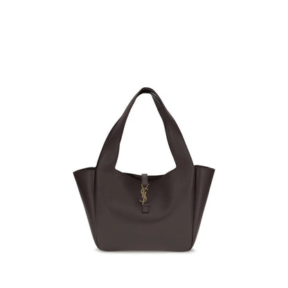 Saint Laurent Brown Lamb Ovis Aries Shoulder Bag