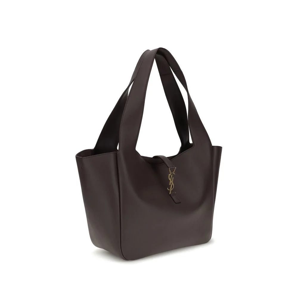 Saint Laurent Brown Lamb Ovis Aries Shoulder Bag