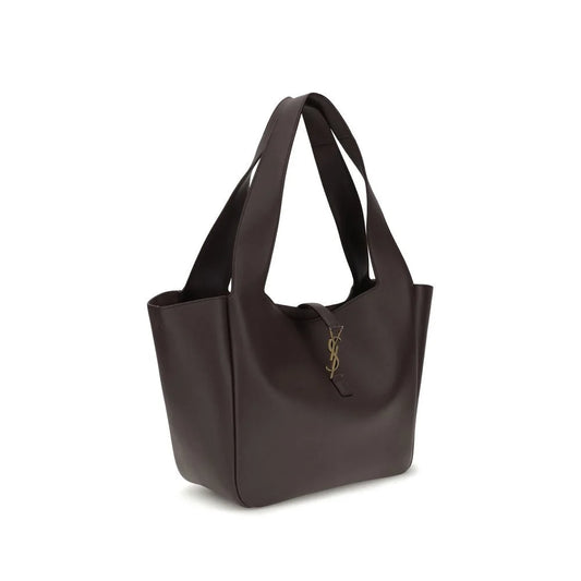 Saint Laurent Brown Lamb Ovis Aries Shoulder Bag