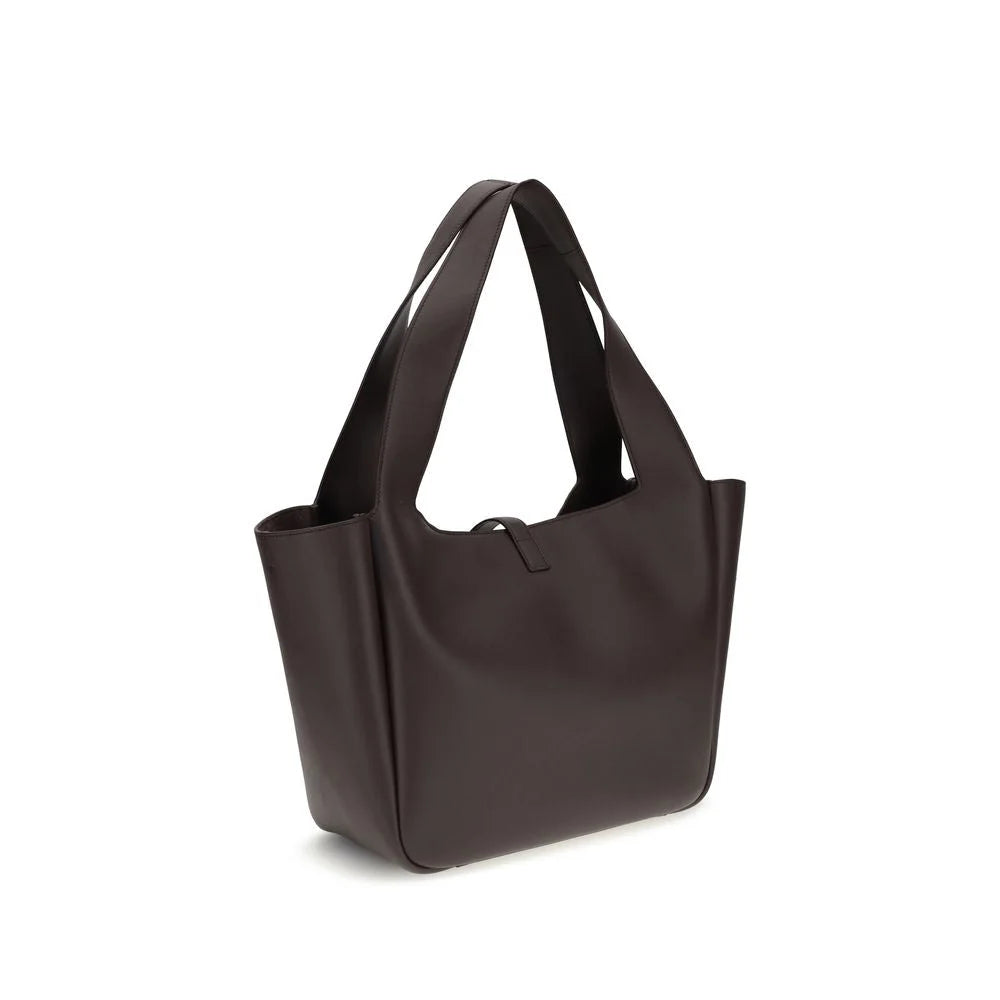 Saint Laurent Brown Lamb Ovis Aries Shoulder Bag