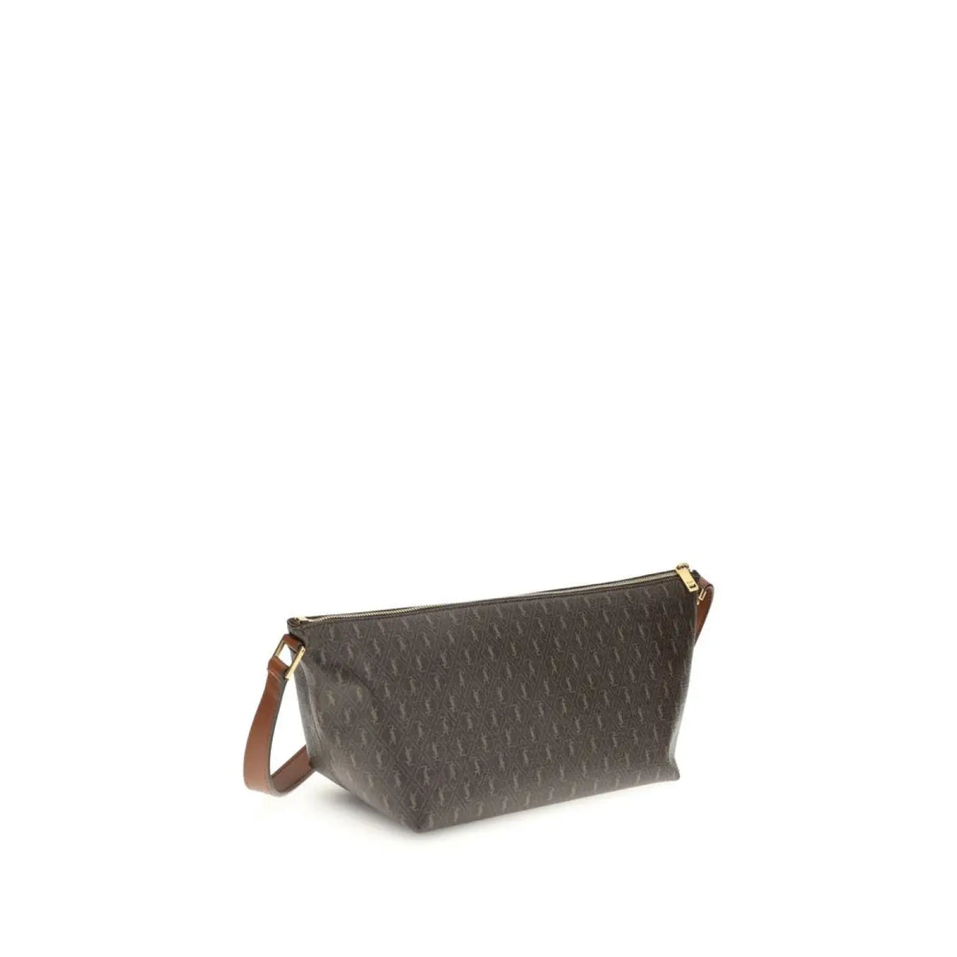 Saint Laurent Brown Leather Shoulder Bag