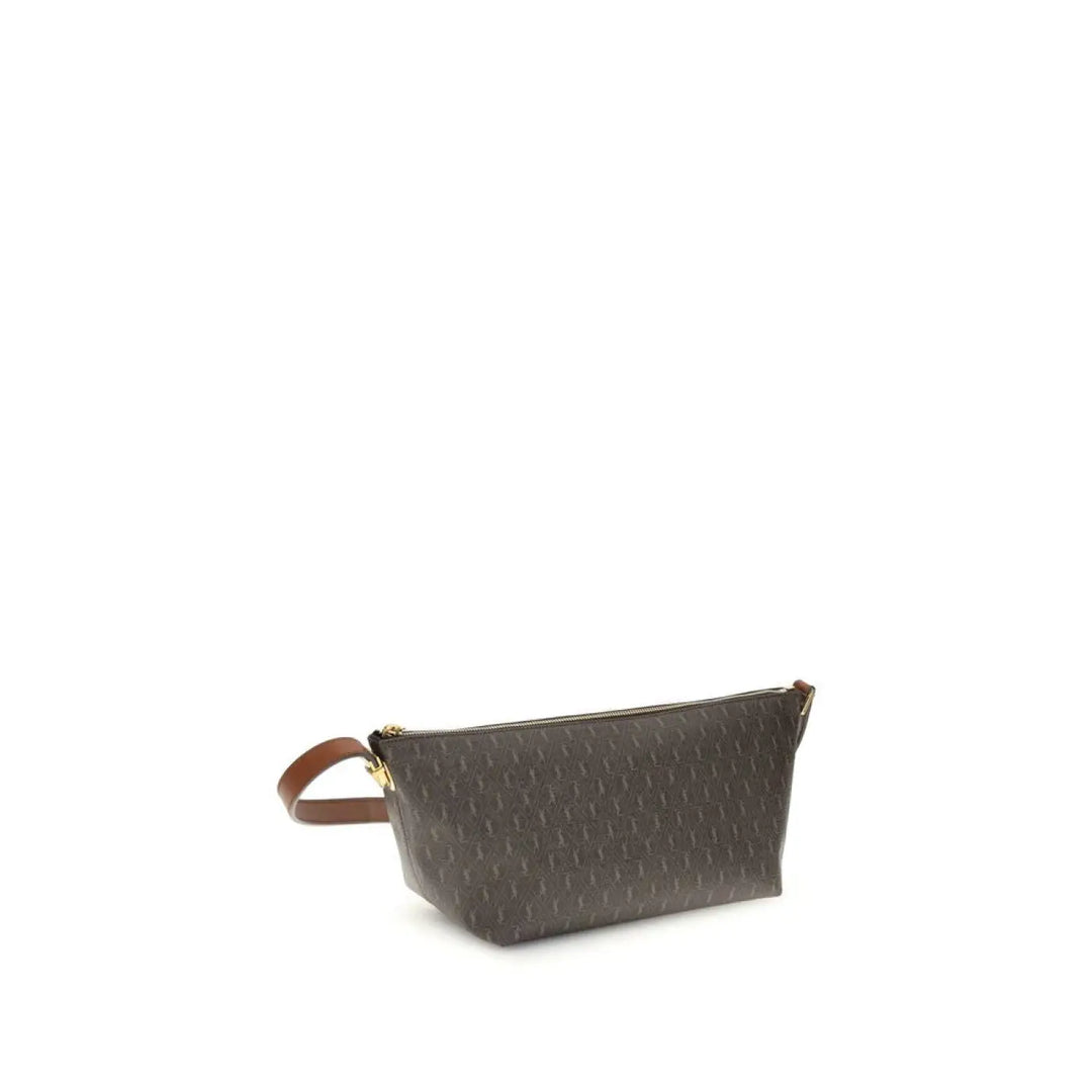 Saint Laurent Brown Leather Shoulder Bag