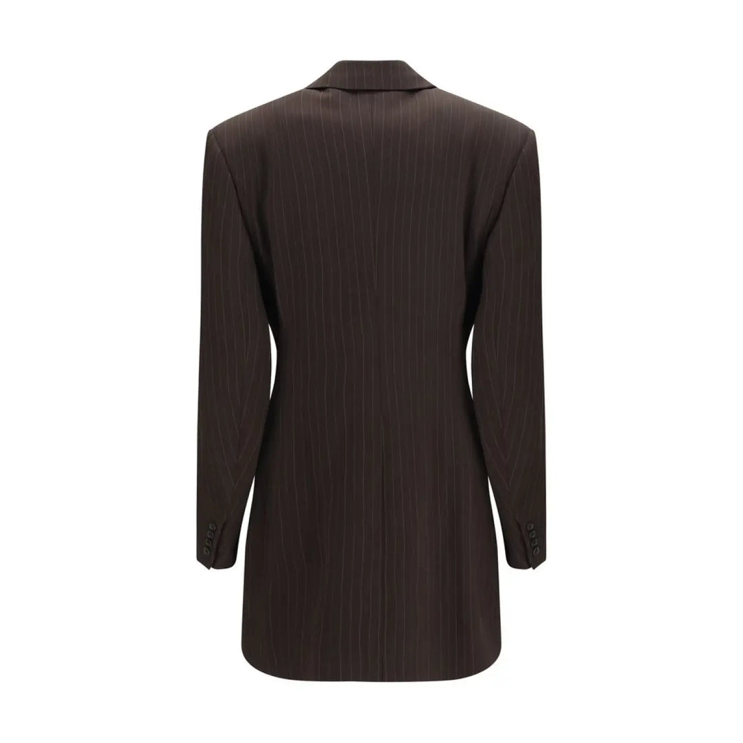 Saint Laurent Brown Wool Oves Aries Full-length Jacket