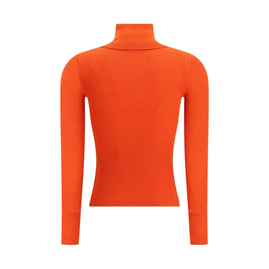 Saint Laurent Orange Wool Turtleneck