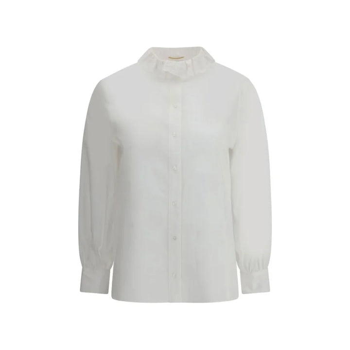 Saint Laurent White Cotton Dress Shirt