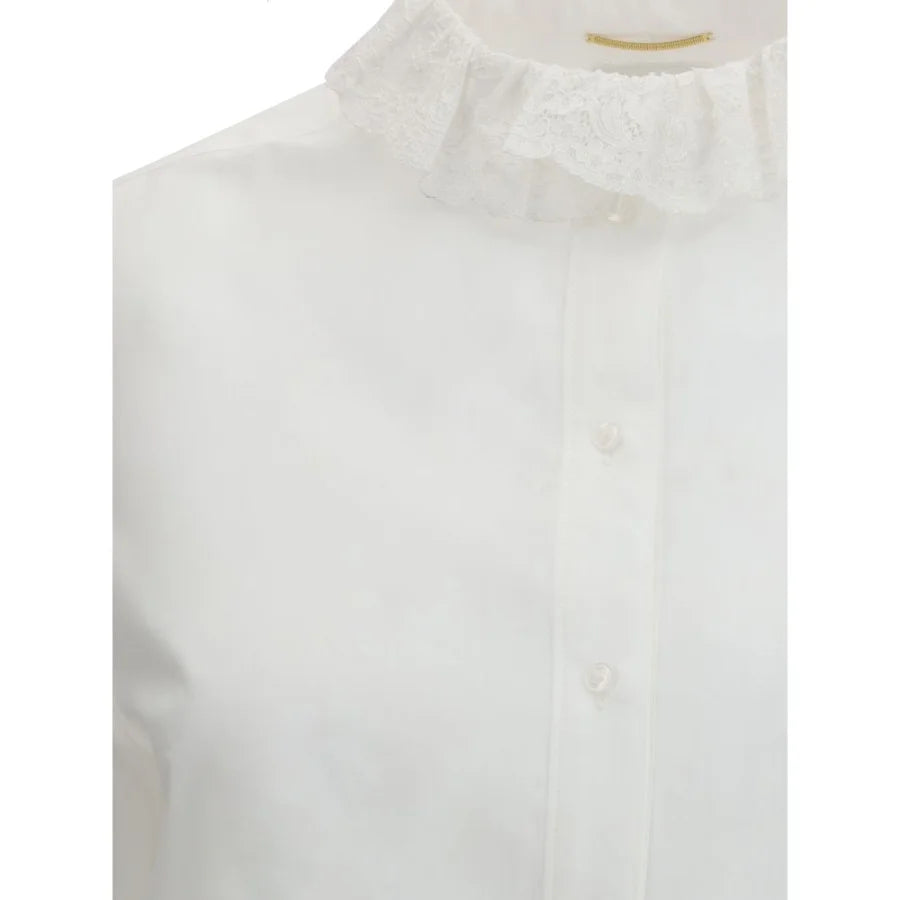 Saint Laurent White Cotton Dress Shirt
