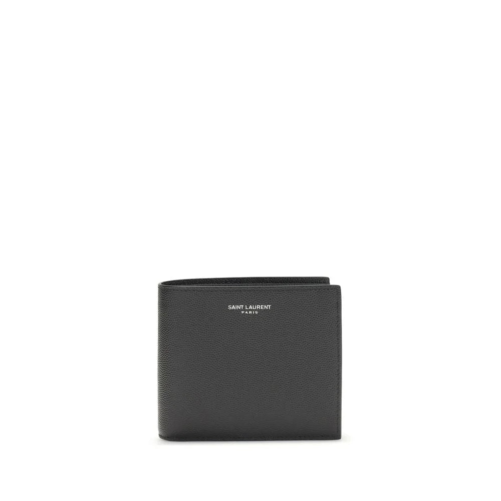 Saint Laurent’s Black Leather Wallet Fold Design Calf Elegance Laurent