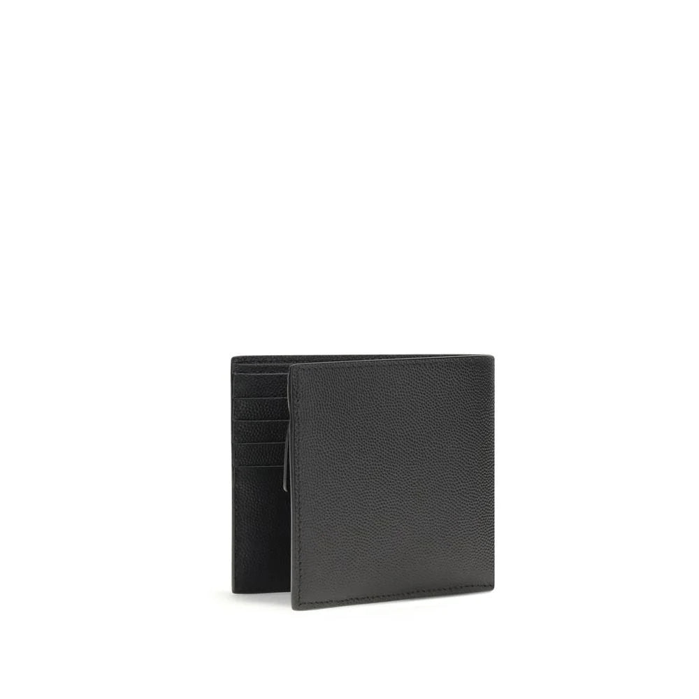 Saint Laurent’s Black Leather Wallet Fold Design Calf Elegance Laurent