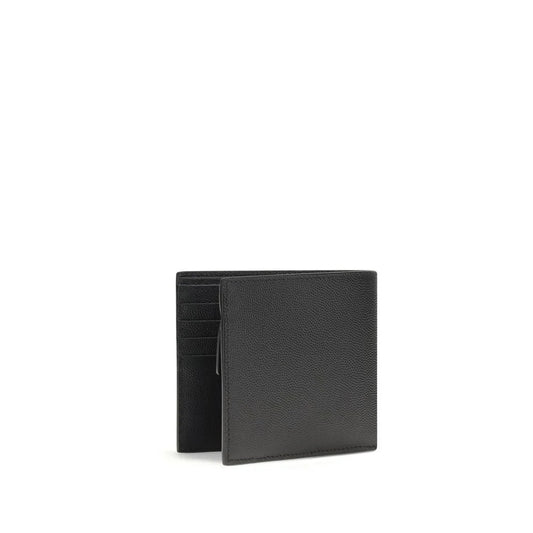 Saint Laurent’s Black Leather Wallet Fold Design Calf Elegance Laurent