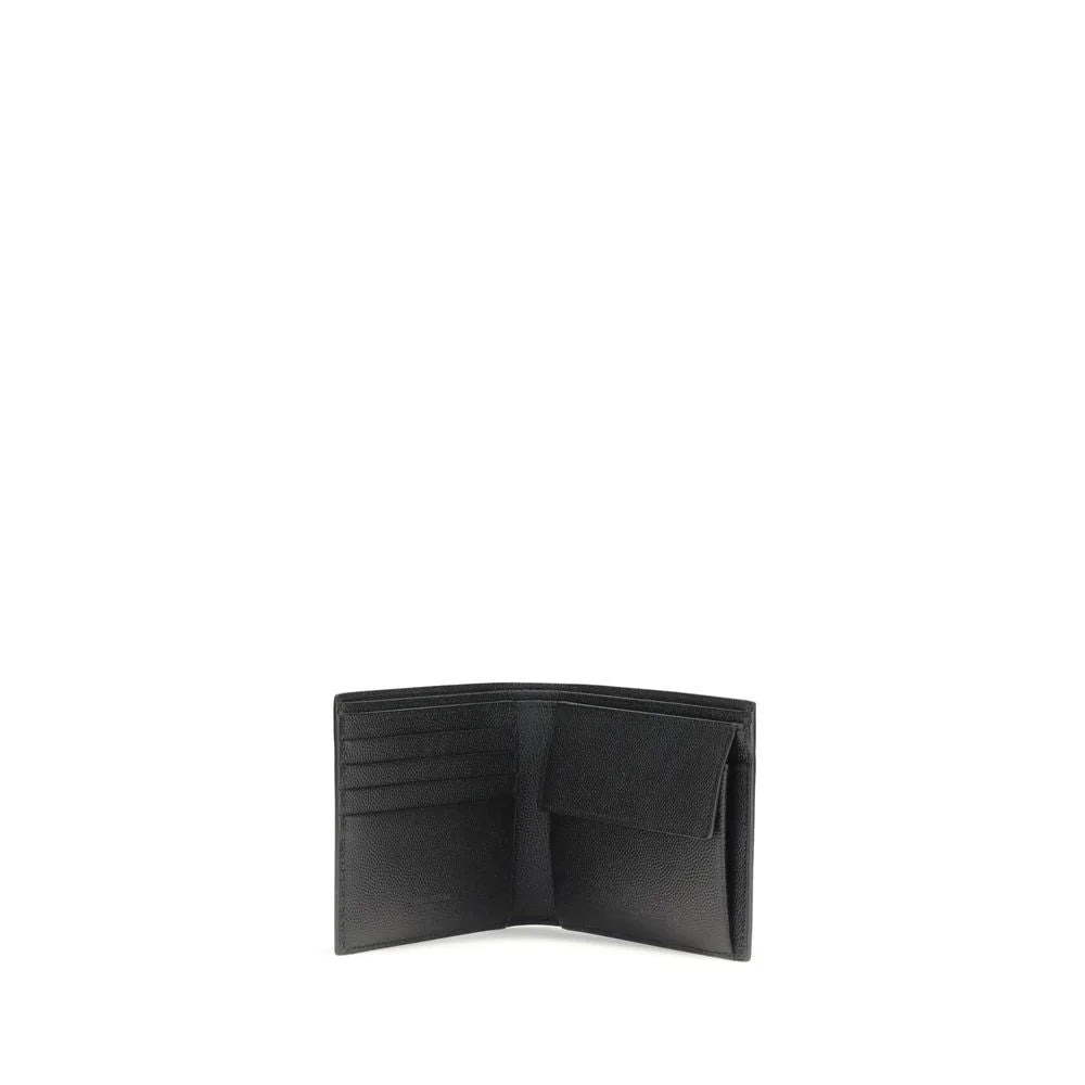 Saint Laurent’s Black Leather Wallet Fold Design Calf Elegance Laurent