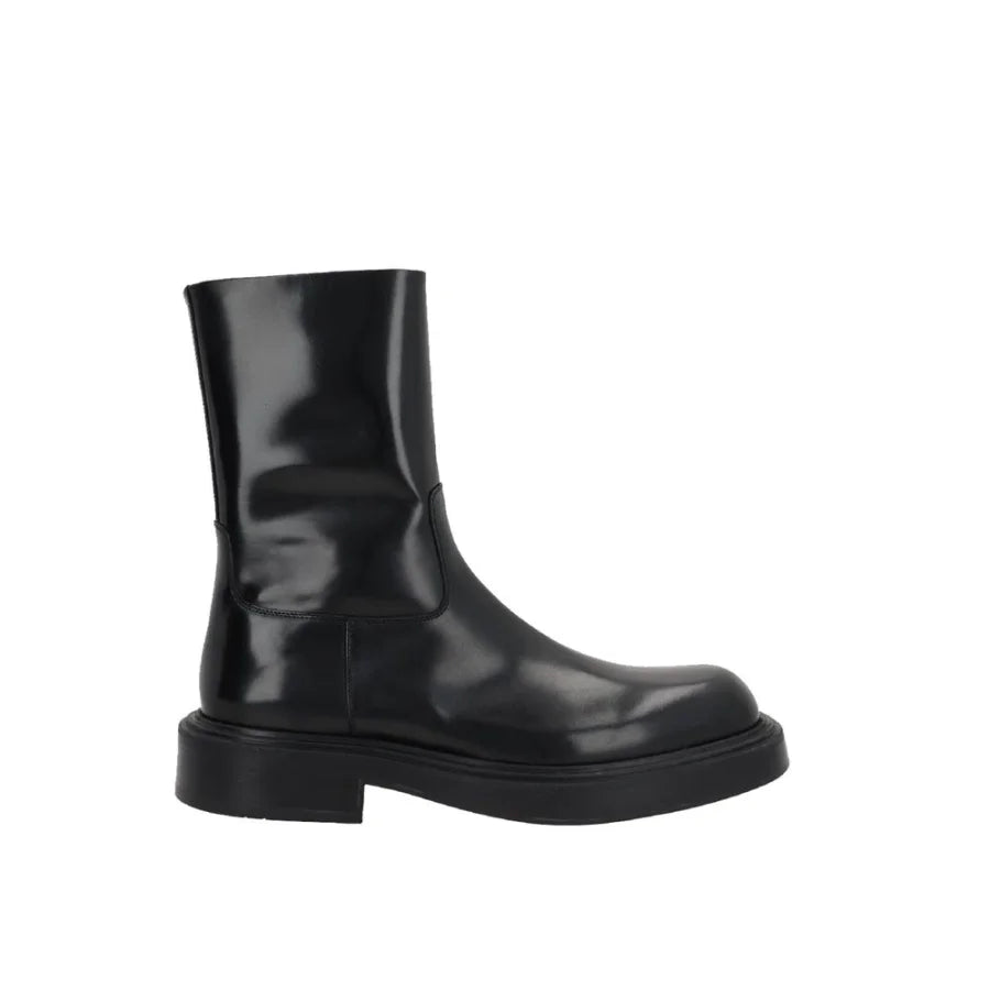 Salvatore Ferragamo Black Calfskin Ankle Boots