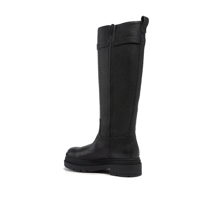 Salvatore Ferragamo Black Calfskin Over The Knee