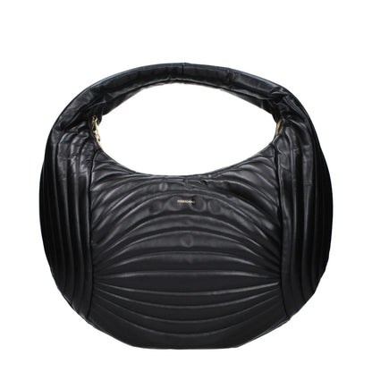 Salvatore Ferragamo Black Leather Handbag