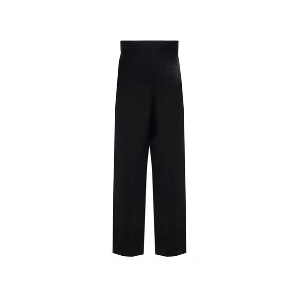 Salvatore Ferragamo Black Silk Casual Pants