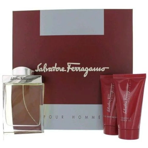 Salvatore Ferragamo Gift Set for Men Perfume and Grooming Essentials Men’s Sets