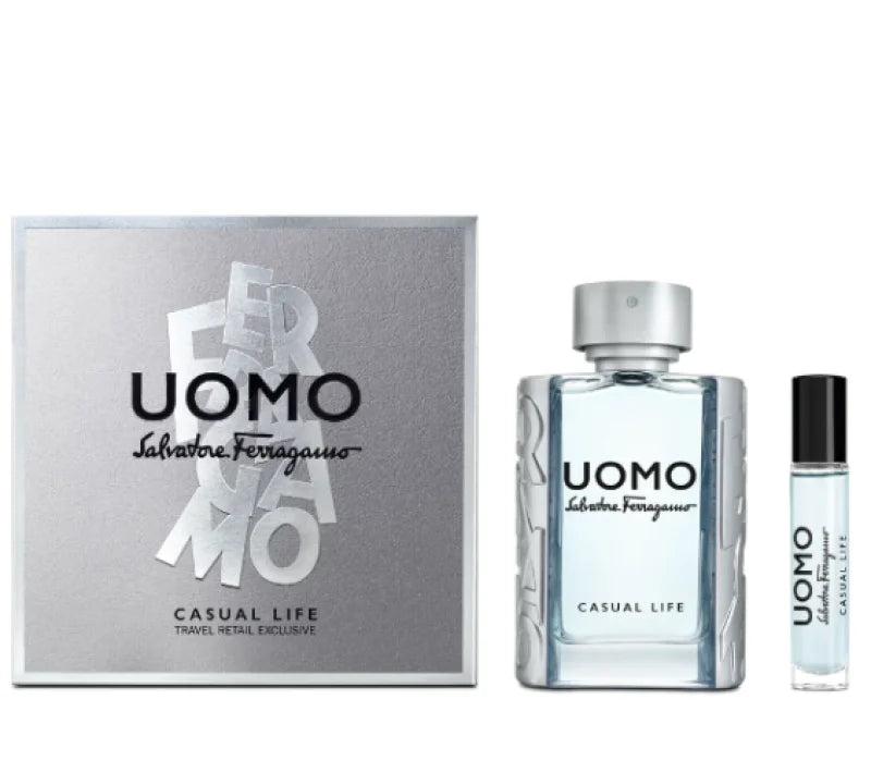 Energizing Salvatore Ferragamo Uomo Casual Life Eau de Toilette Men’s Gift Sets