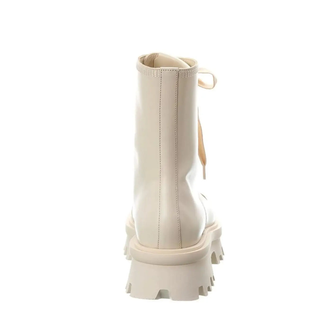 Salvatore Ferragamo White Calfskin Boots