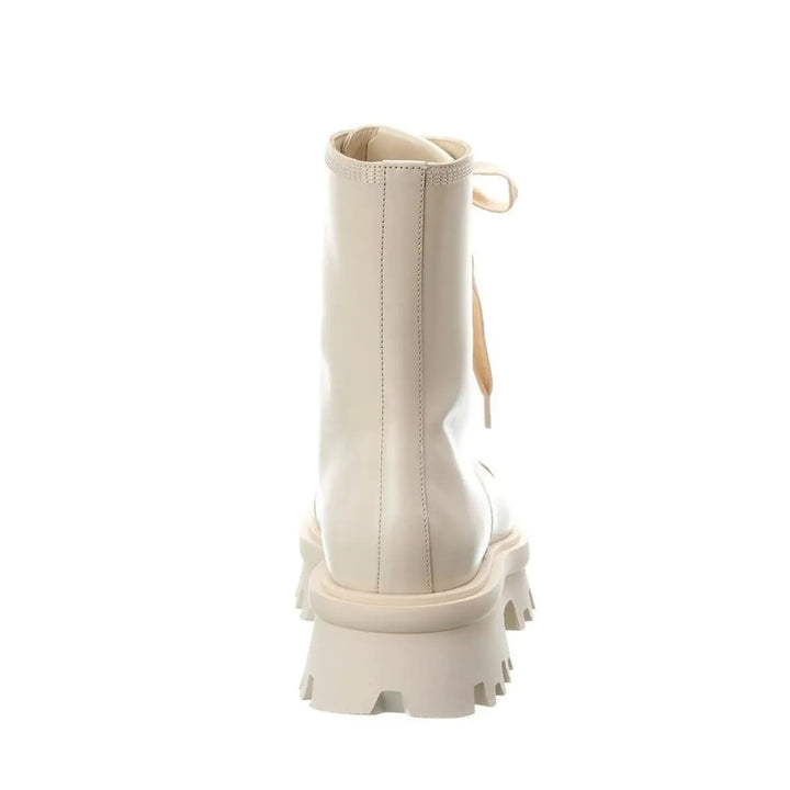 Salvatore Ferragamo White Calfskin Boots