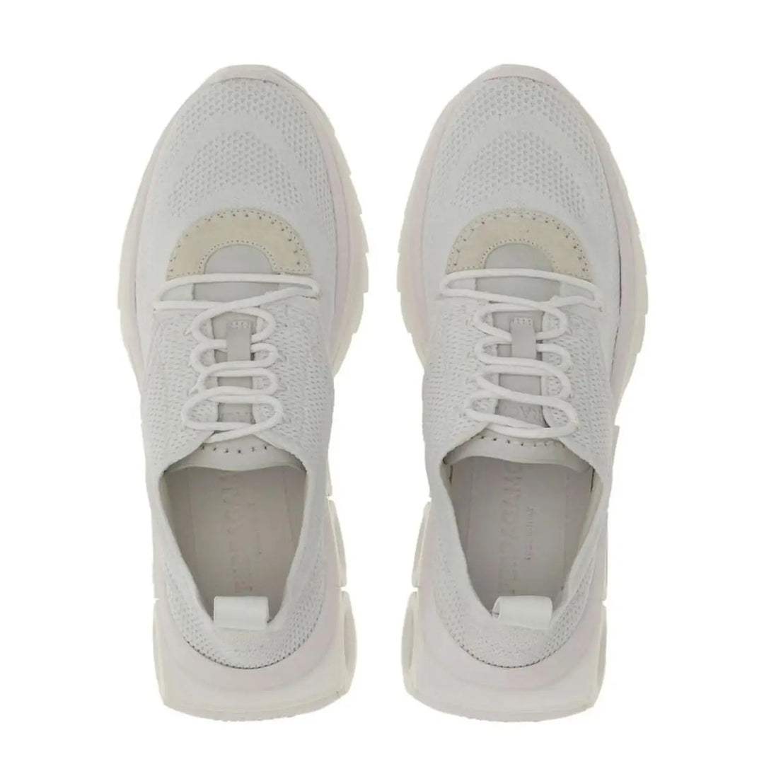 Salvatore Ferragamo White Nylon Athletic Sneakers