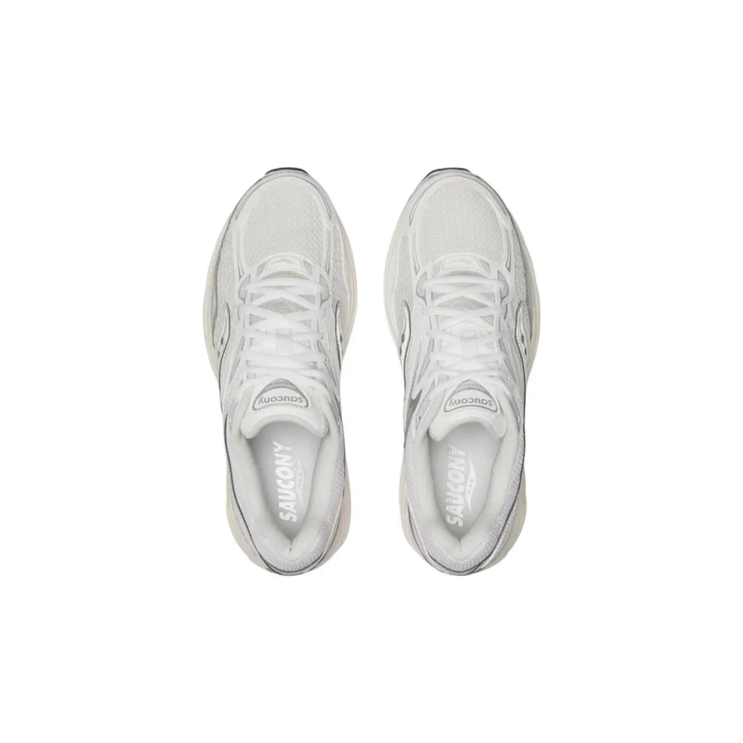 Saucony Silver Synthetic Athletic Sneakers