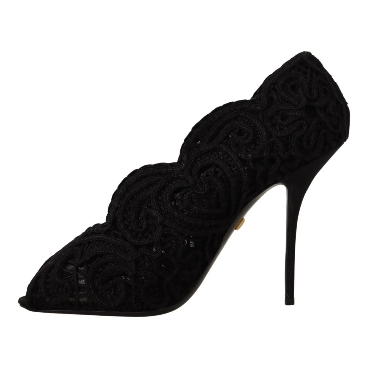 Scandalously Sexy Dolce Gabbana Black Lace Heels &
