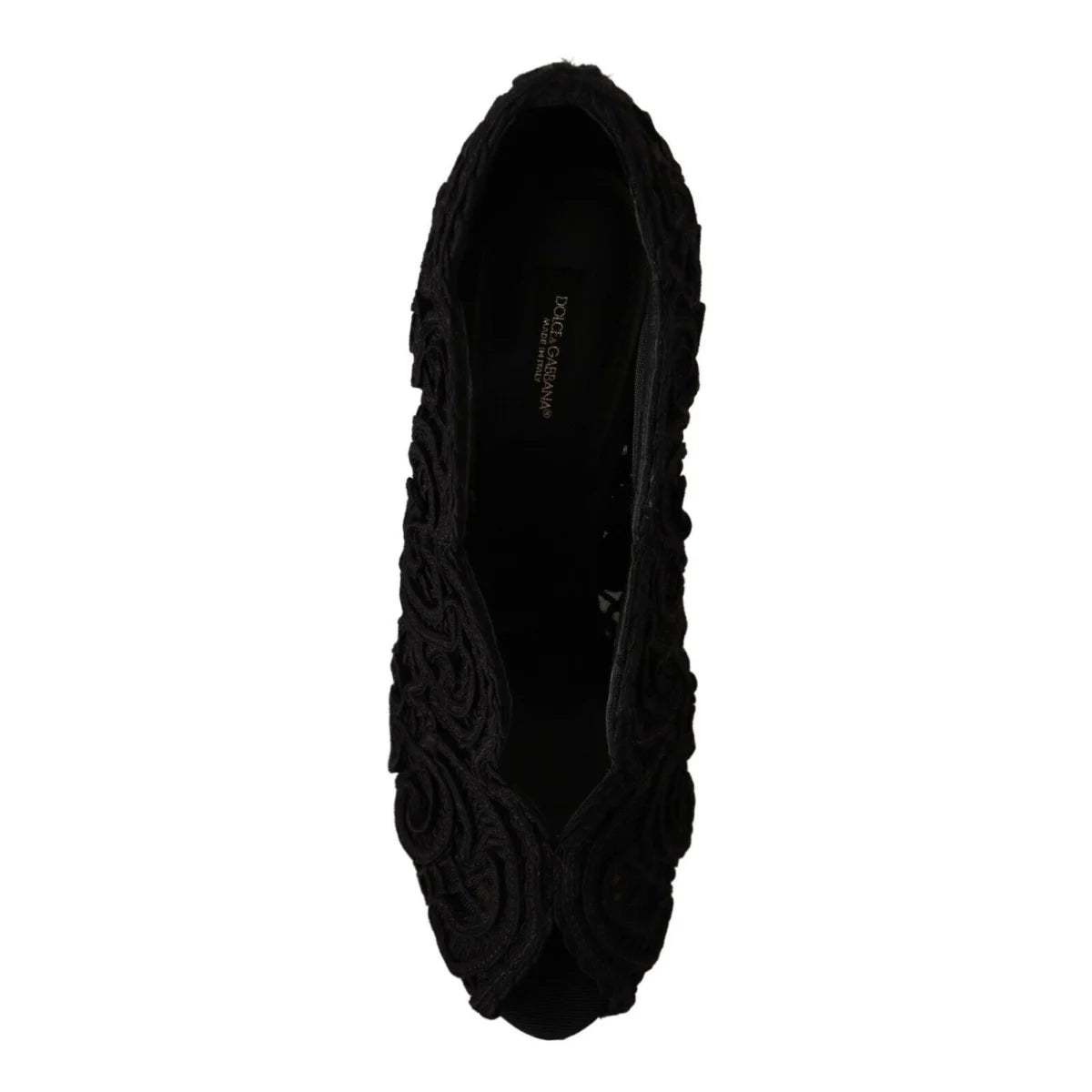 Scandalously Sexy Dolce Gabbana Black Lace Heels &