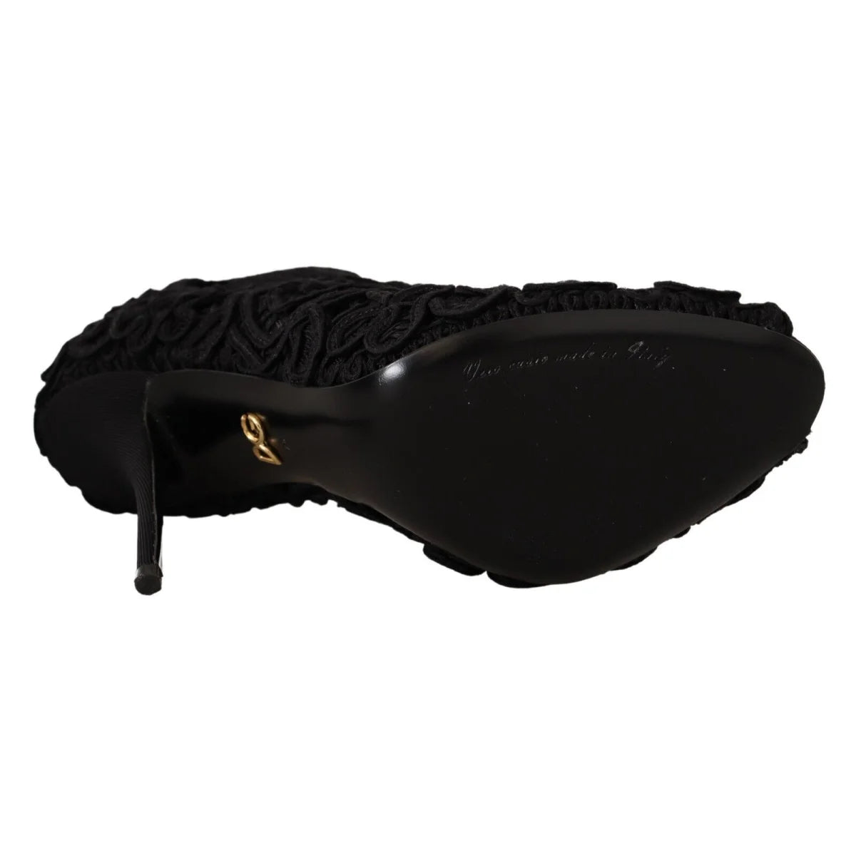 Scandalously Sexy Dolce Gabbana Black Lace Heels &