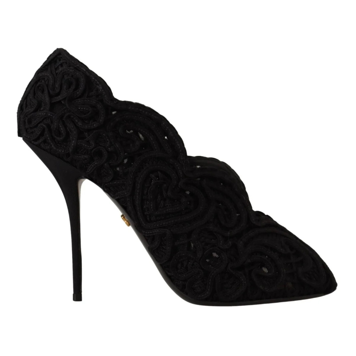 Scandalously Sexy Dolce Gabbana Black Lace Heels &