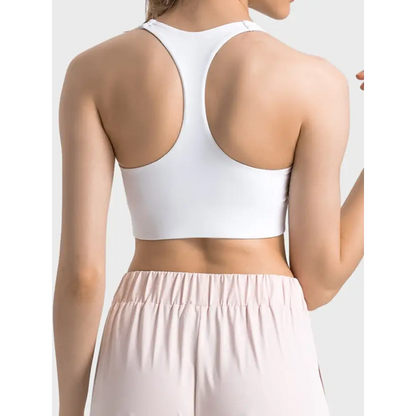 Elevate Your Workout with Our Scoop Neck Sports Bra Clothing Tops Trendsi