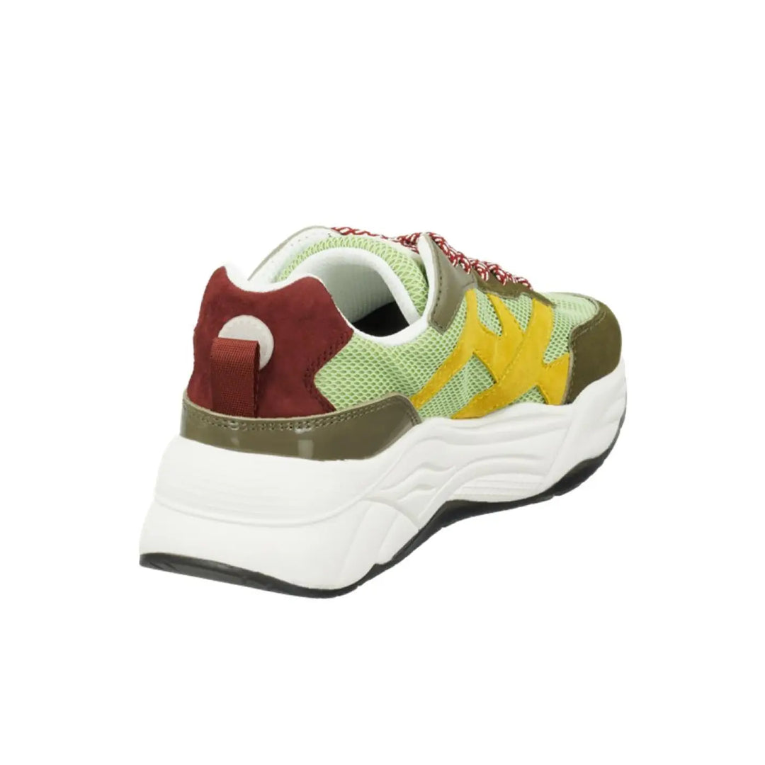 Scotch &amp; Soda Green Goatskin Chunky Sneakers