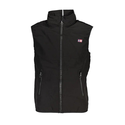 Scuola Nautica Black Polyester Men’s Vest