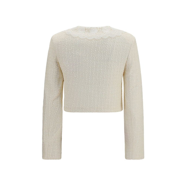 Self-Portrait Sport Jackets - Beige Polyester Full-Length Jacket