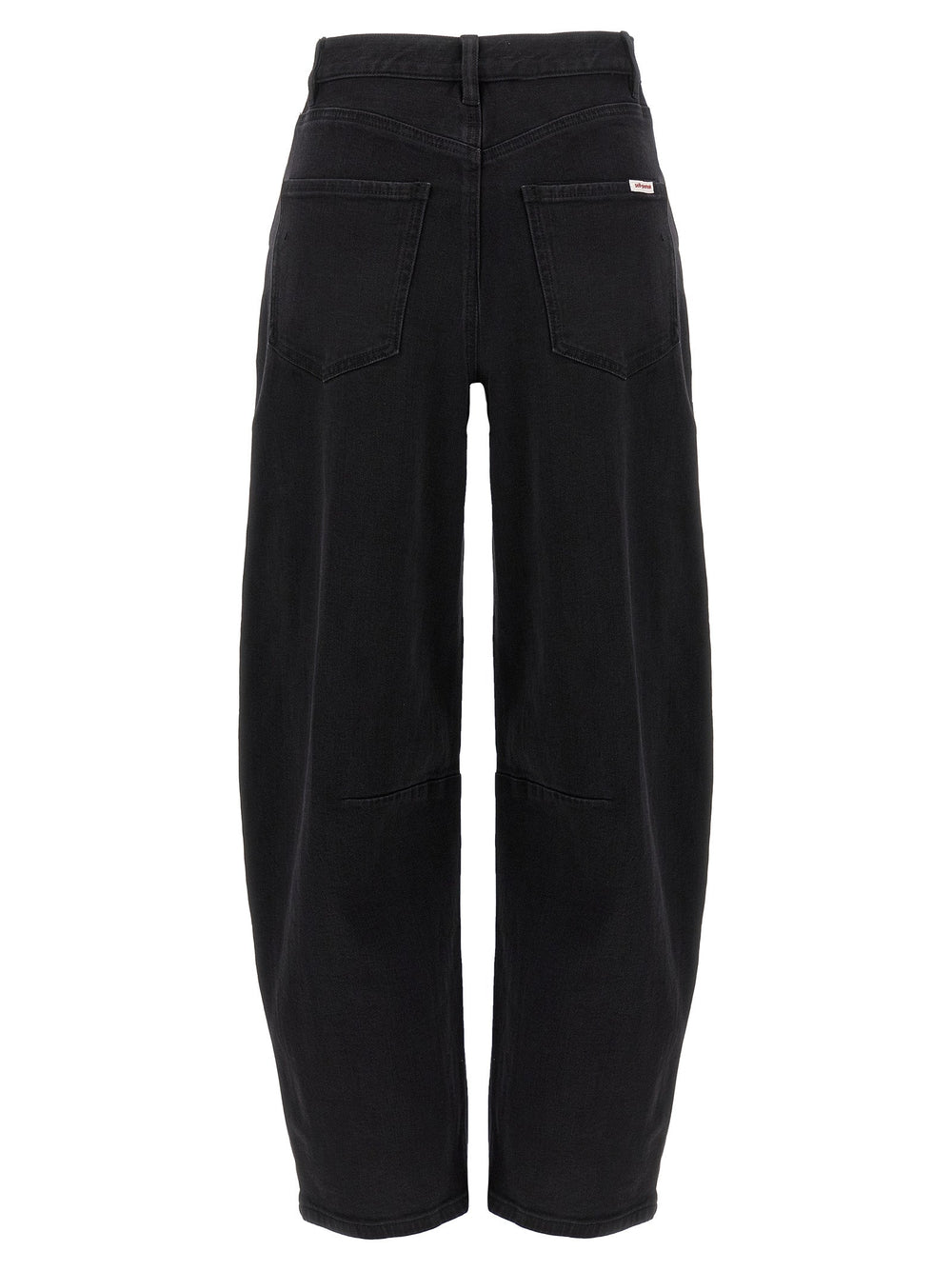 Self-portrait Black Cotton High-waisted Jean
