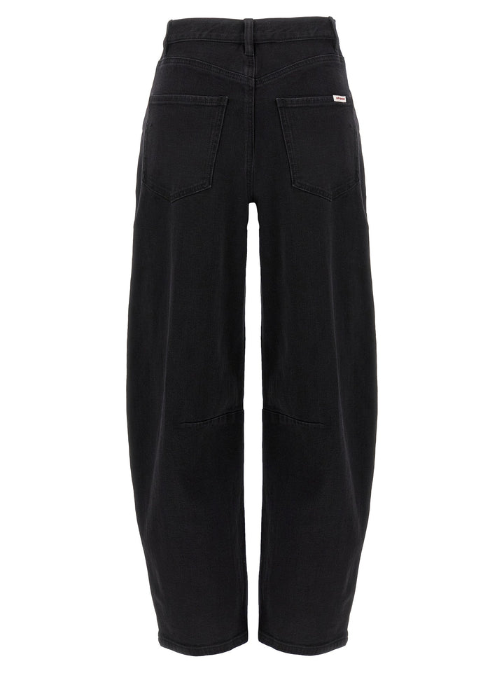 Self-portrait Black Cotton High-waisted Jean