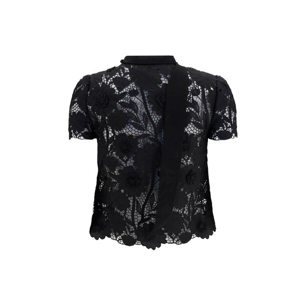 Self-portrait Blouses - Women’s Black Polyester Blouse