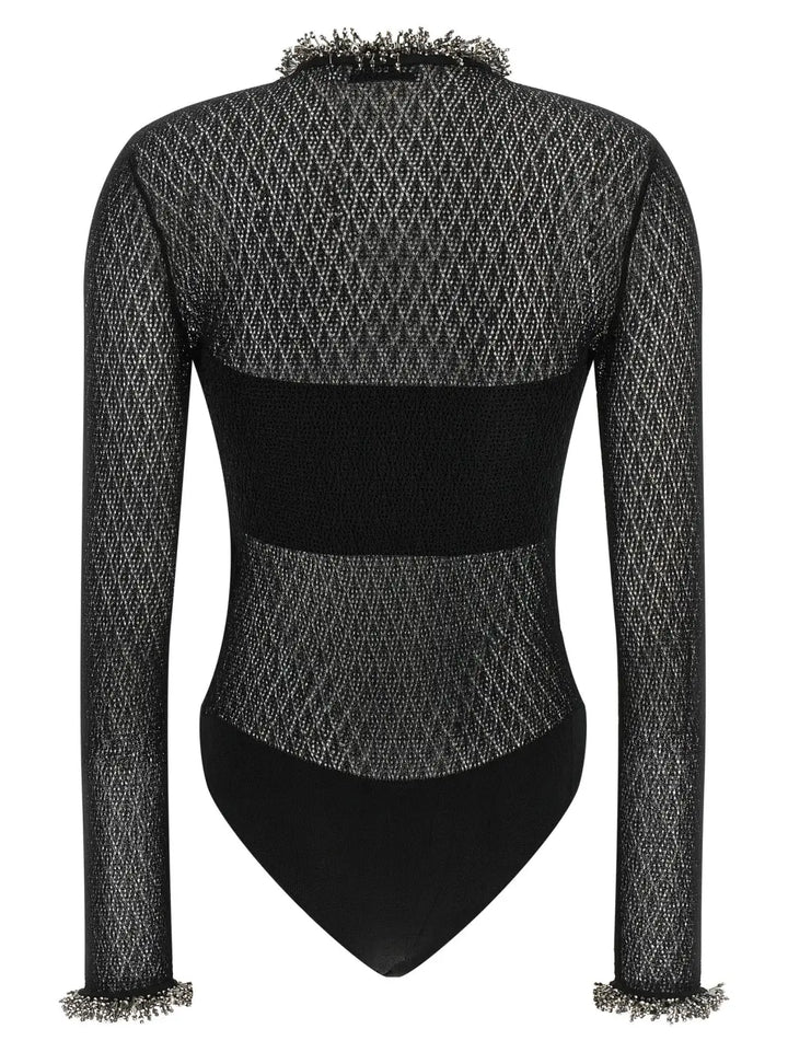 Self-portrait Black Viscose Tank Tops