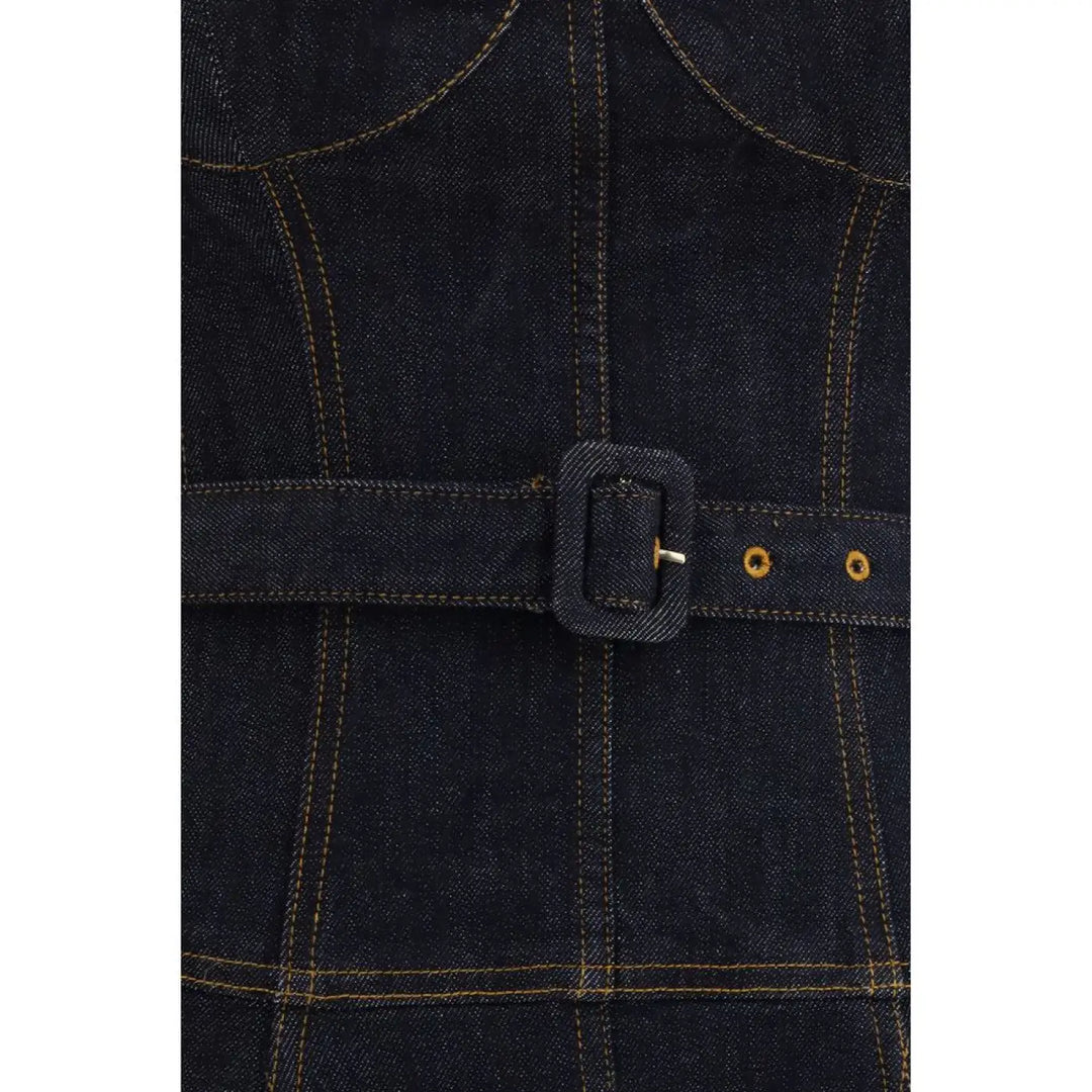 Self-Portrait Blue Cotton Casual Dress