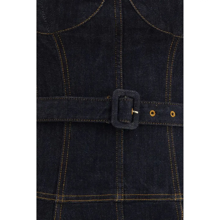 Self-Portrait Blue Cotton Casual Dress