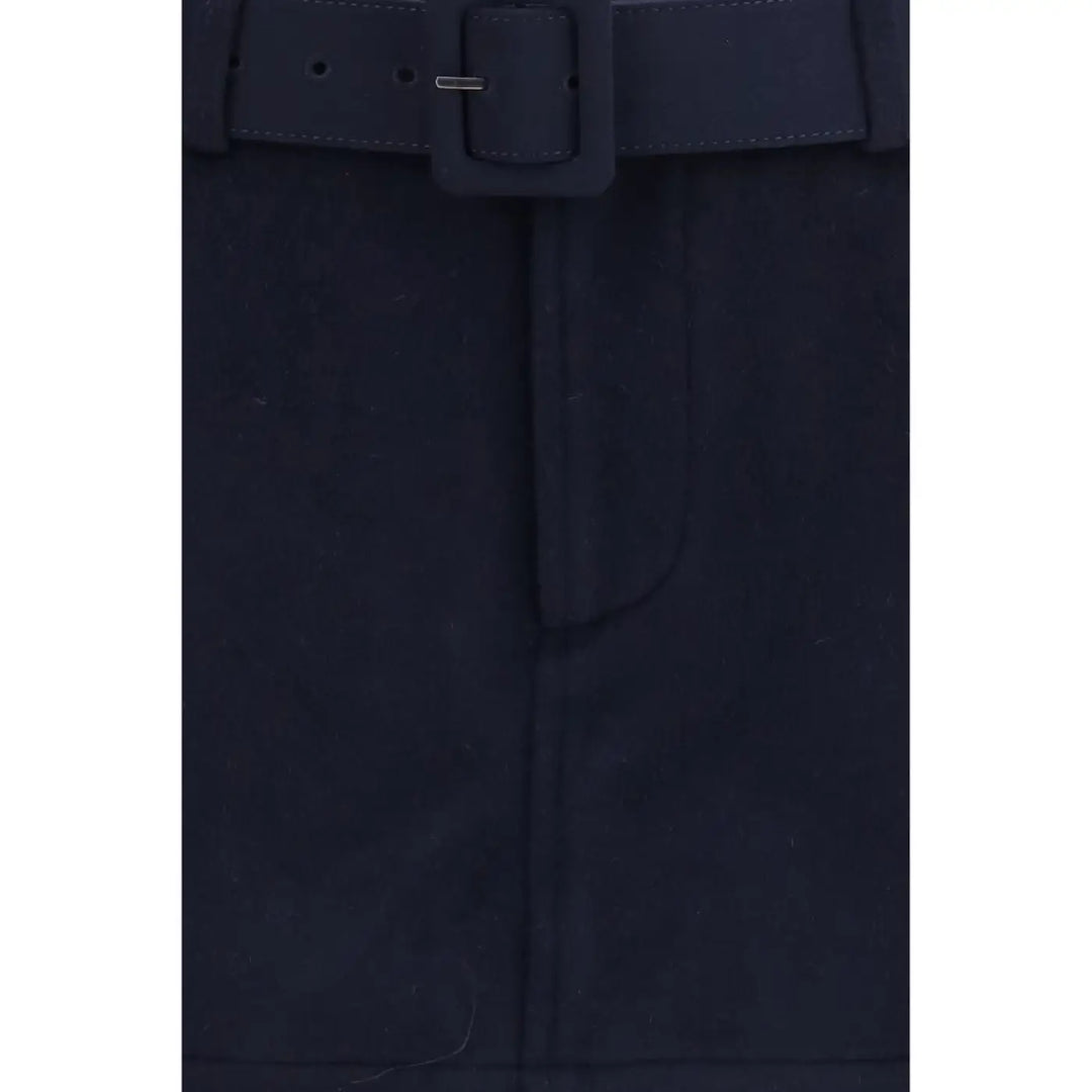 Self-portrait Blue Wool Oves Aries Bermuda Shorts
