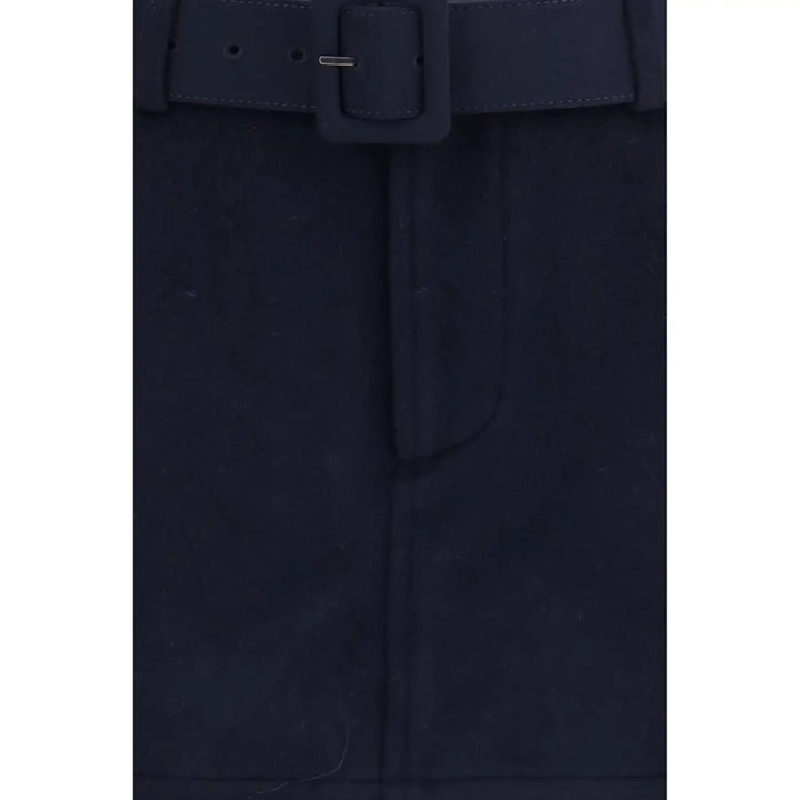 Self-portrait Blue Wool Oves Aries Bermuda Shorts
