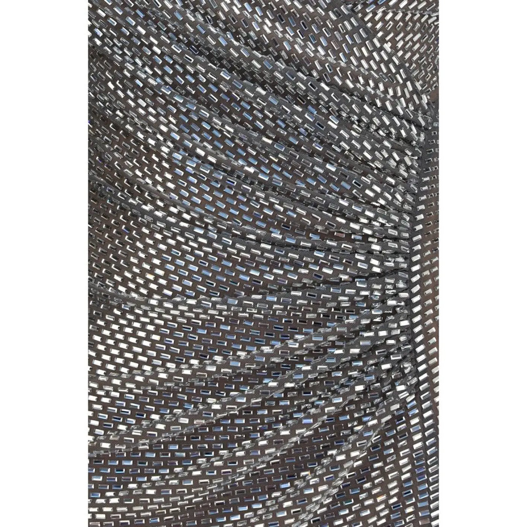 Self-portrait Silver Polyester Cocktail Dress