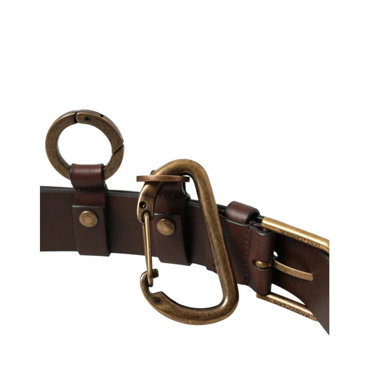 Showstopper Dolce Gabbana Calf Leather Belt with Metal Buckle Logo &
