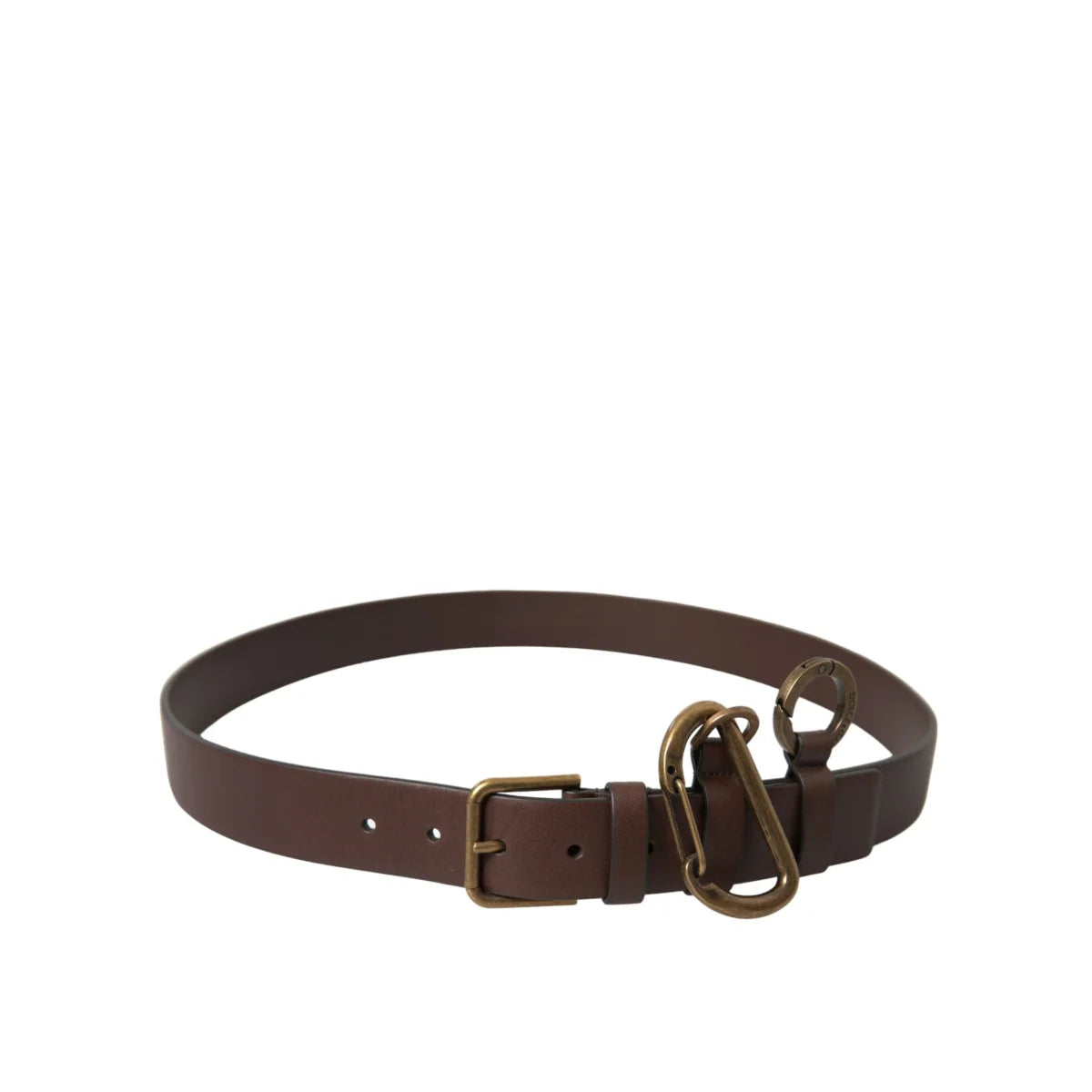Showstopper Dolce Gabbana Calf Leather Belt with Metal Buckle Logo &