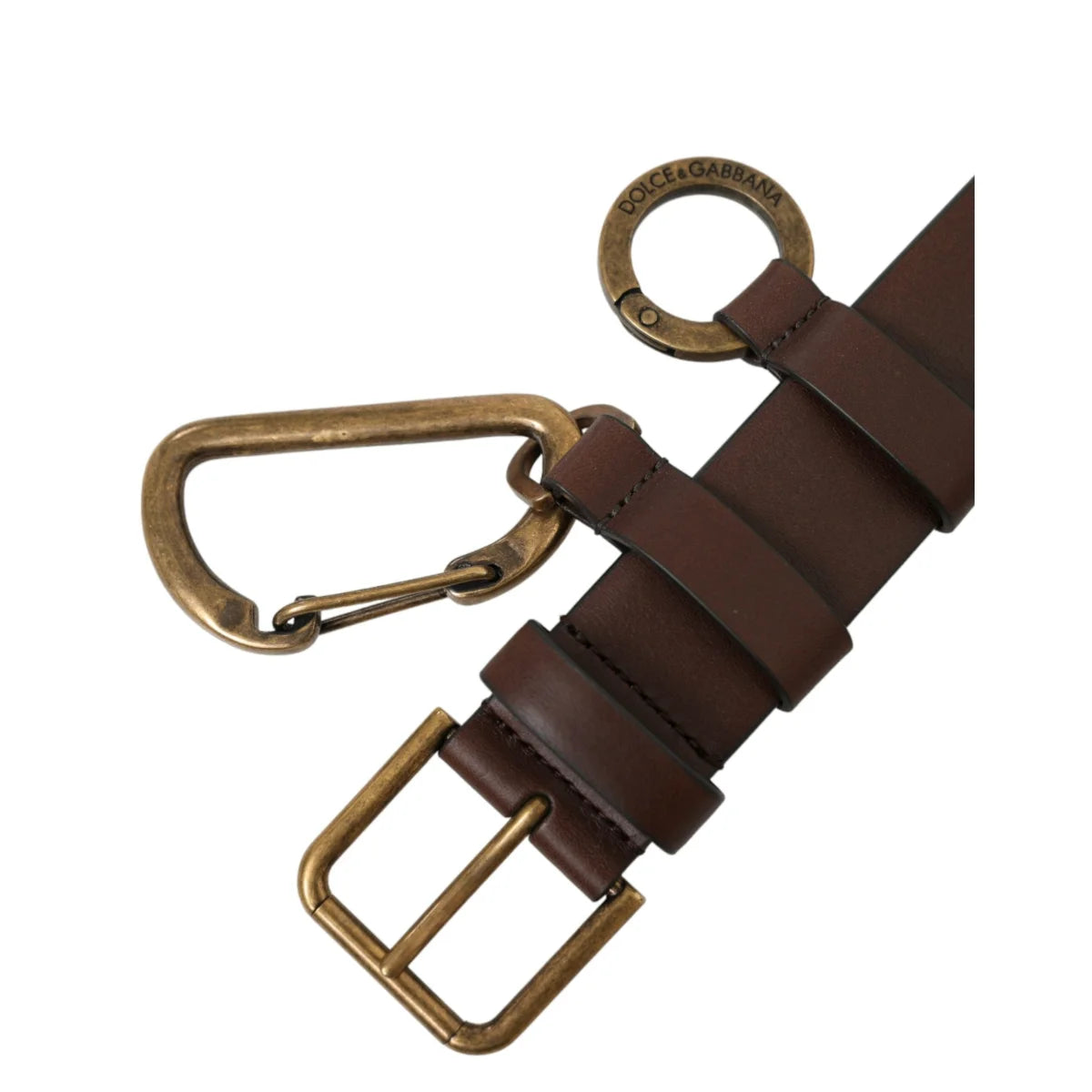 Showstopper Dolce Gabbana Calf Leather Belt with Metal Buckle Logo &