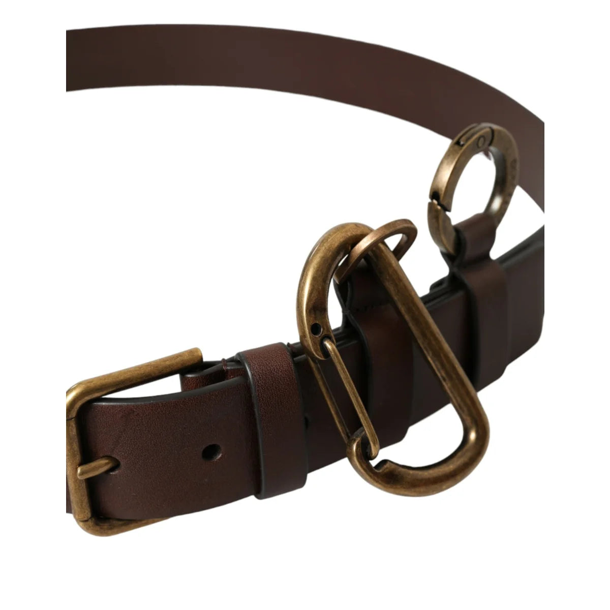Showstopper Dolce Gabbana Calf Leather Belt with Metal Buckle Logo &